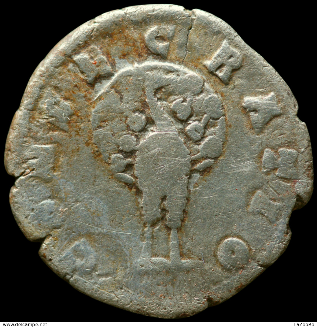 LaZooRo: Roman Empire - AR Denarius Of Faustina Minor (147-176 AD), Peacock - Die Antoninische Dynastie (96 / 192)