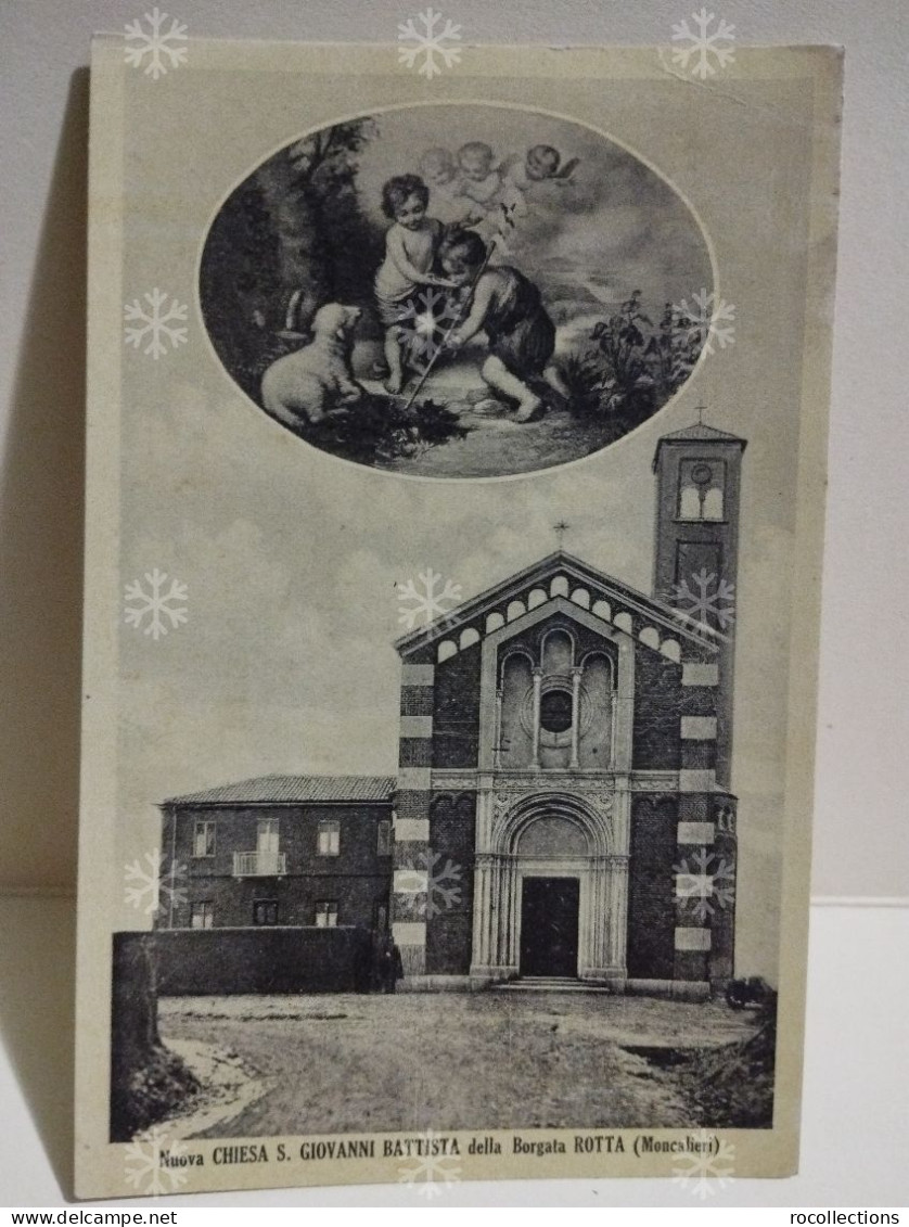 Italy Postcard Italia NUOVA CHIESA S. GIOVANNI BATTISTA Della Borgata ROTTA (Moncalieri) - Moncalieri