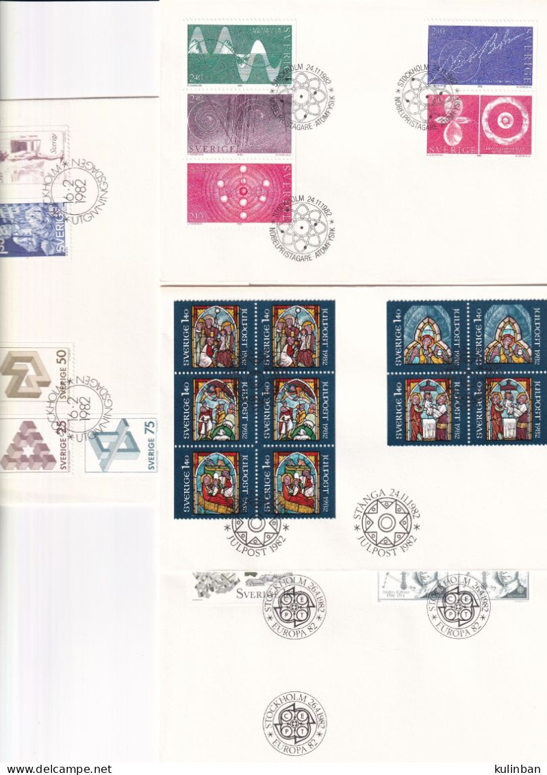 Sweden 10 Letters To FDC From 1982 - Storia Postale