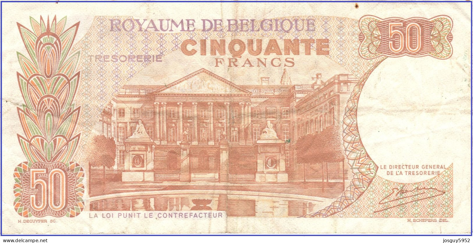 BELGIE - 50 FRANK 1966 - Nr 1067X1463 - Other & Unclassified