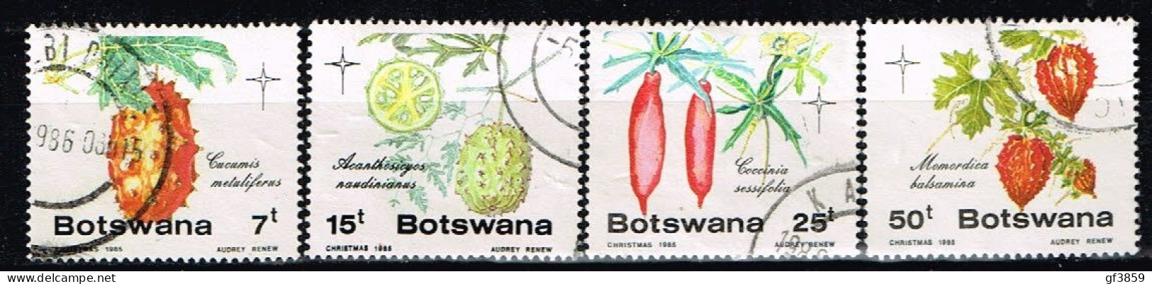 BOTSWANA / Oblitérés / Used / 1985 - Noel / Fruits De Végétaux - Botswana (1966-...)