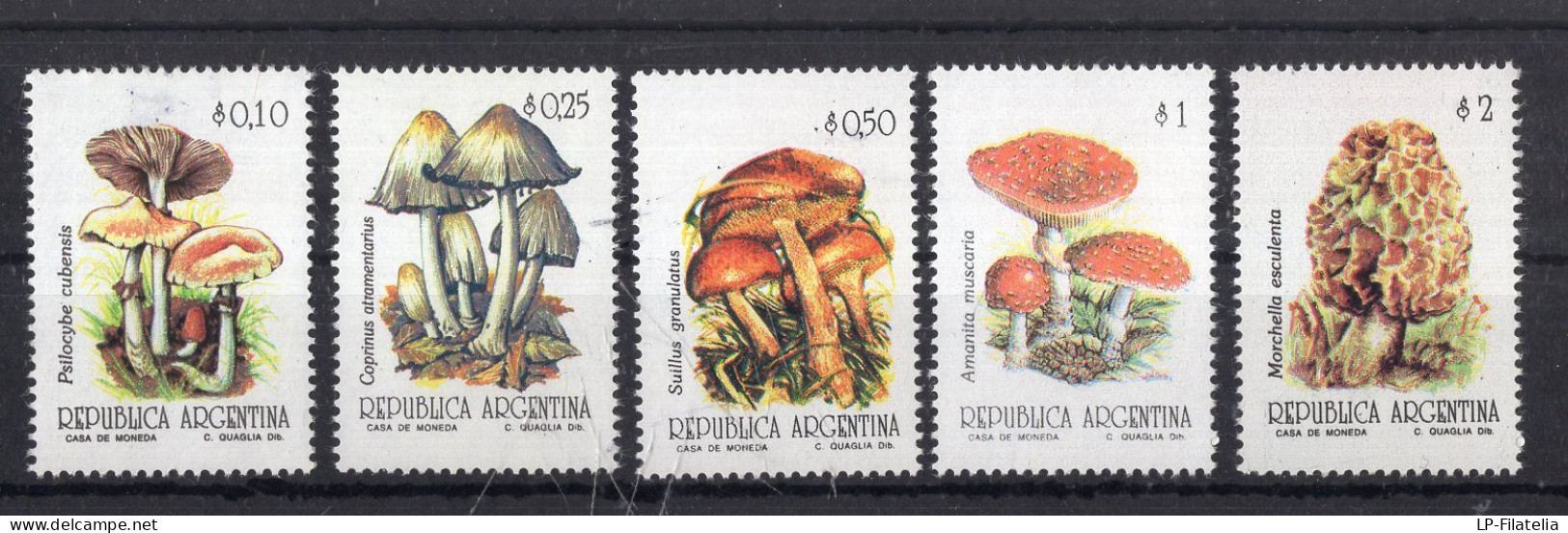 Argentina - 1992/1994 - Basic Serie - Mushrooms - Ungebraucht