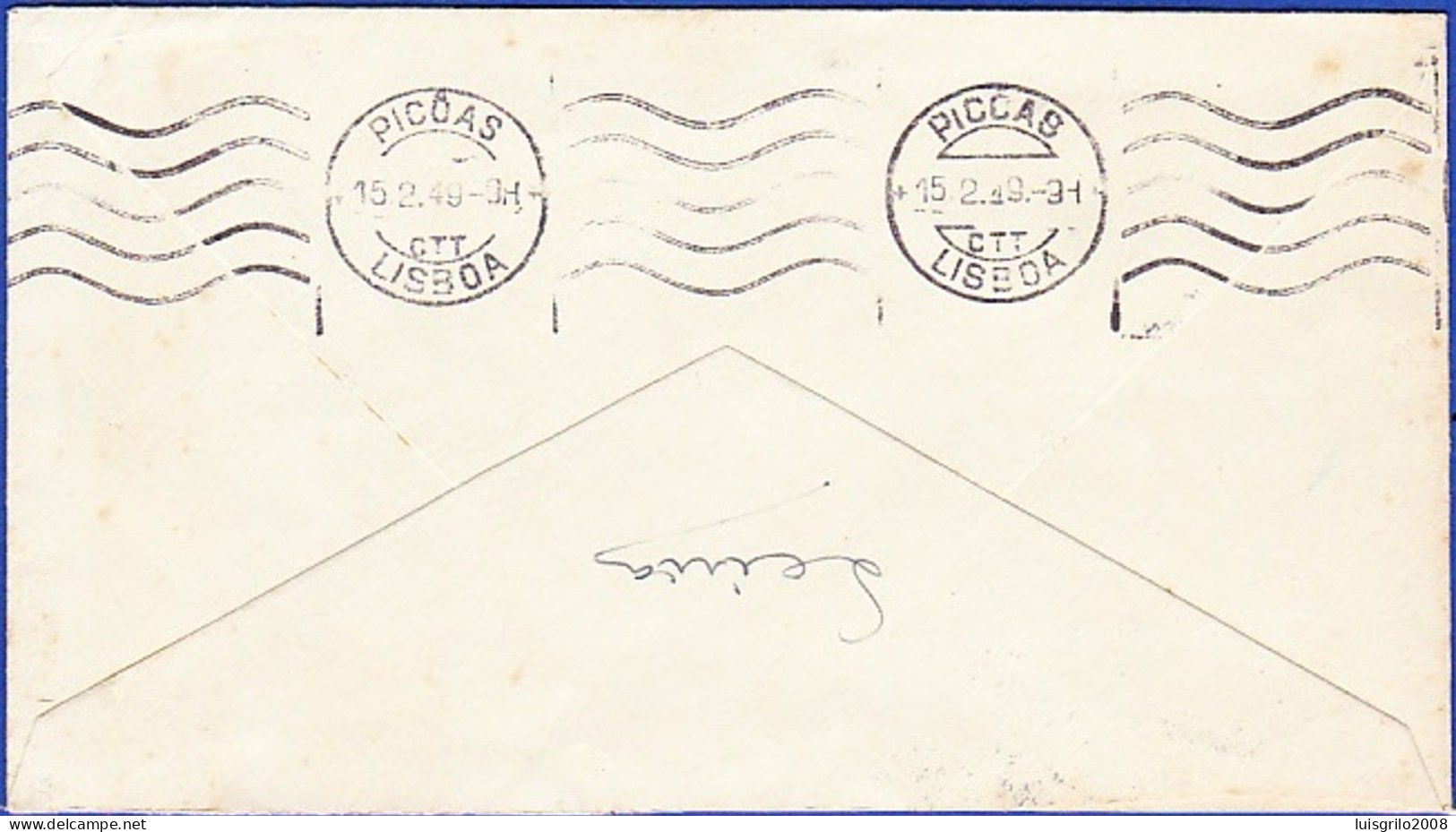 Cover - Leiria To Lisboa -|- Postmark - Leiria. 1949 - Lettres & Documents
