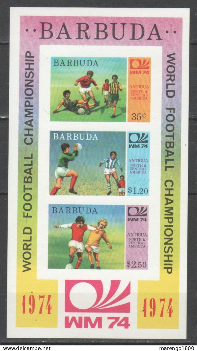 Barbuda 1974 - Calcio - Germania 1974 Bf N.d.         (g9532) - 1974 – Alemania Occidental