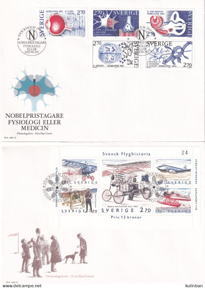 Sweden 12 Letters To FDC From 1984 - Covers & Documents