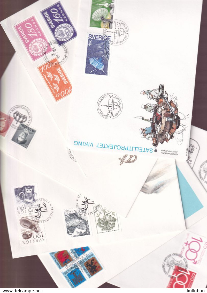 Sweden 12 Letters To FDC From 1984 - Cartas & Documentos