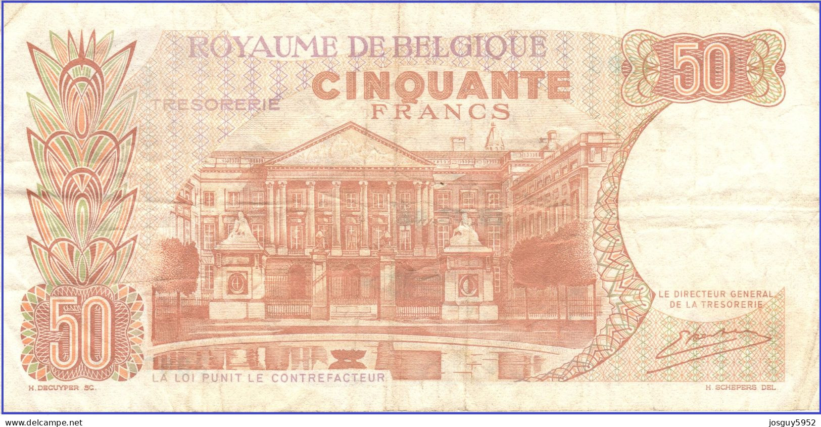 BELGIE - 50 FRANK 1966 - Nr 1347X4100 - Autres & Non Classés