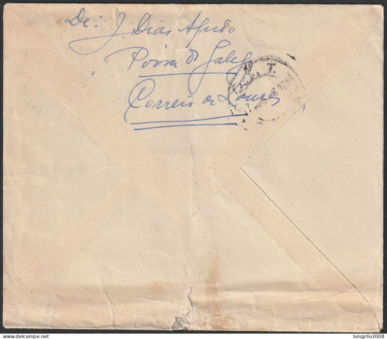 Cover - Póvoa Da Galega, Loures To Galamares, Sintra -|- Postmark - Loures. 1948 - Lettres & Documents