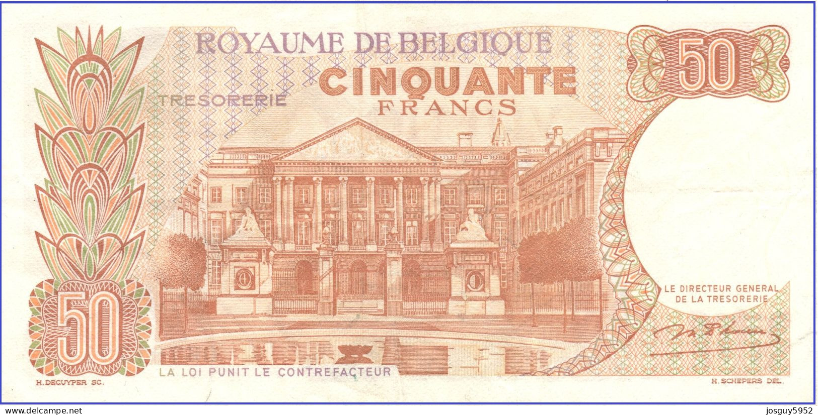 BELGIE - 50 FRANK 1966 - Nr 2681S314 - Autres & Non Classés