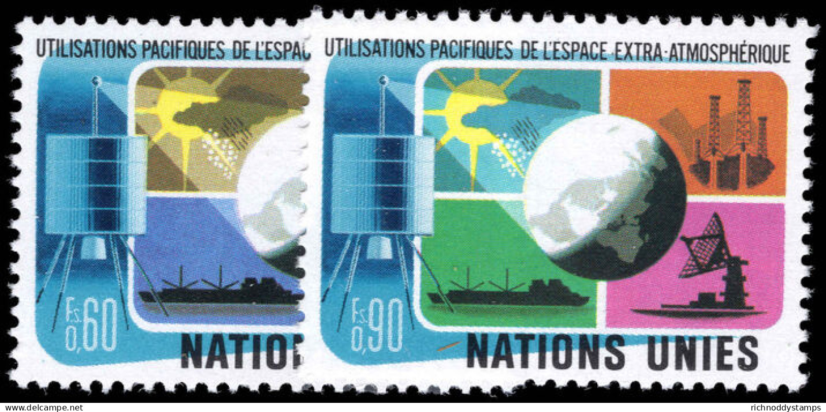 Geneva 1975 Peaceful Uses Of Outer Space Unmounted Mint. - Unused Stamps
