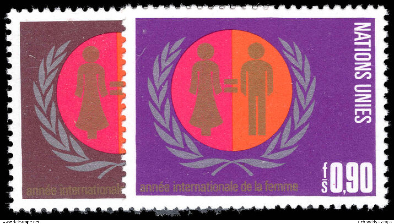 Geneva 1975 International Women's Year Unmounted Mint. - Unused Stamps