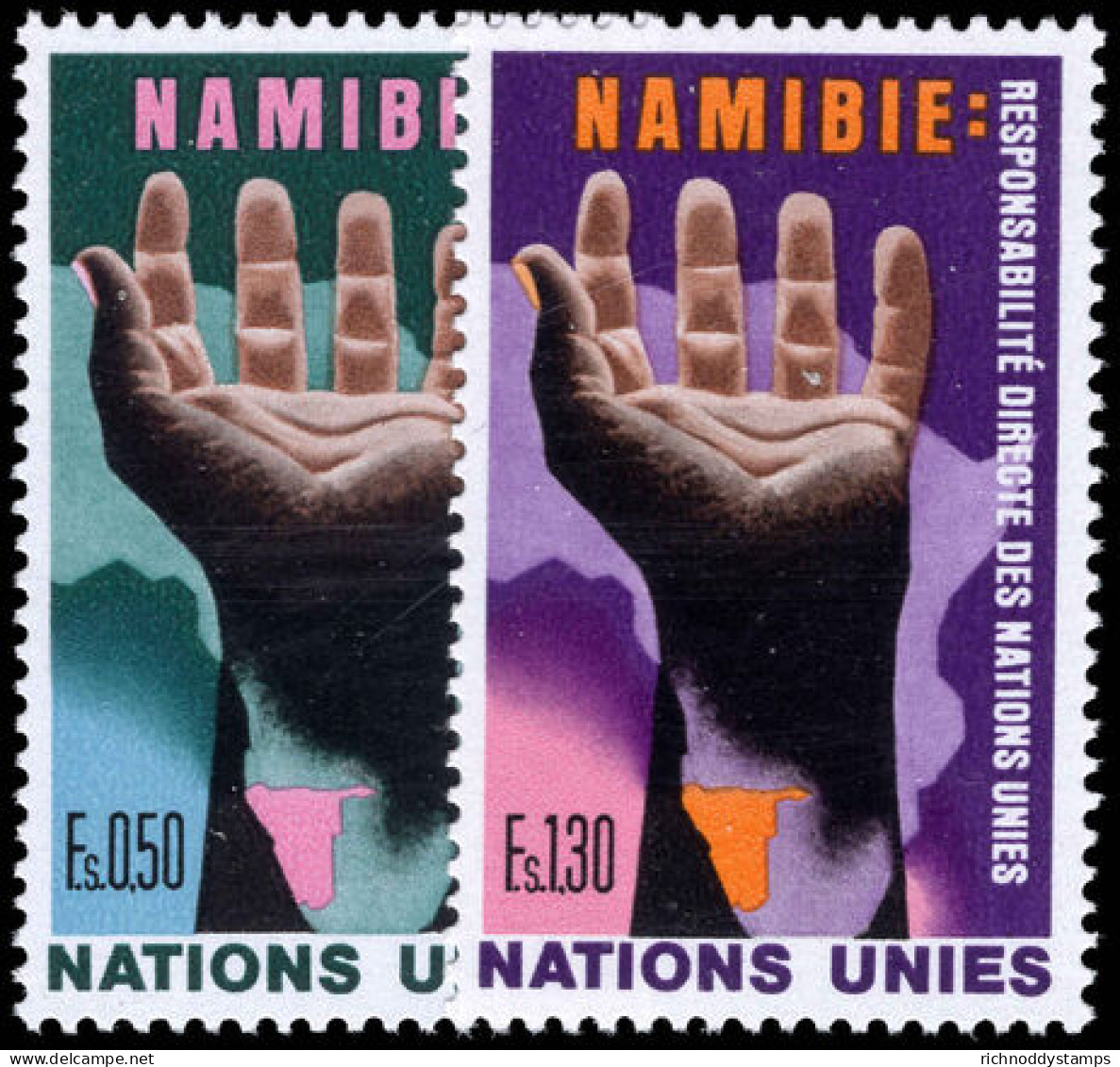 Geneva 1975 Namibia. UN Direct Responsibility Unmounted Mint. - Ungebraucht