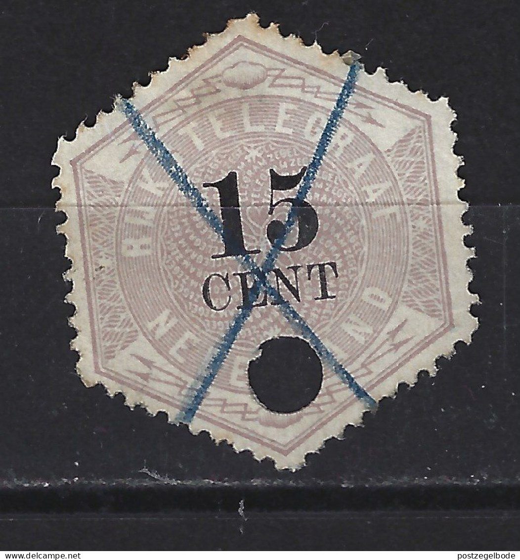 NVPH TG 5 Nederland Netherlands Pays Bas Niederlande Holanda 5 Used; Telegram, Telegramme, Telegrama 1877 - Télégraphes