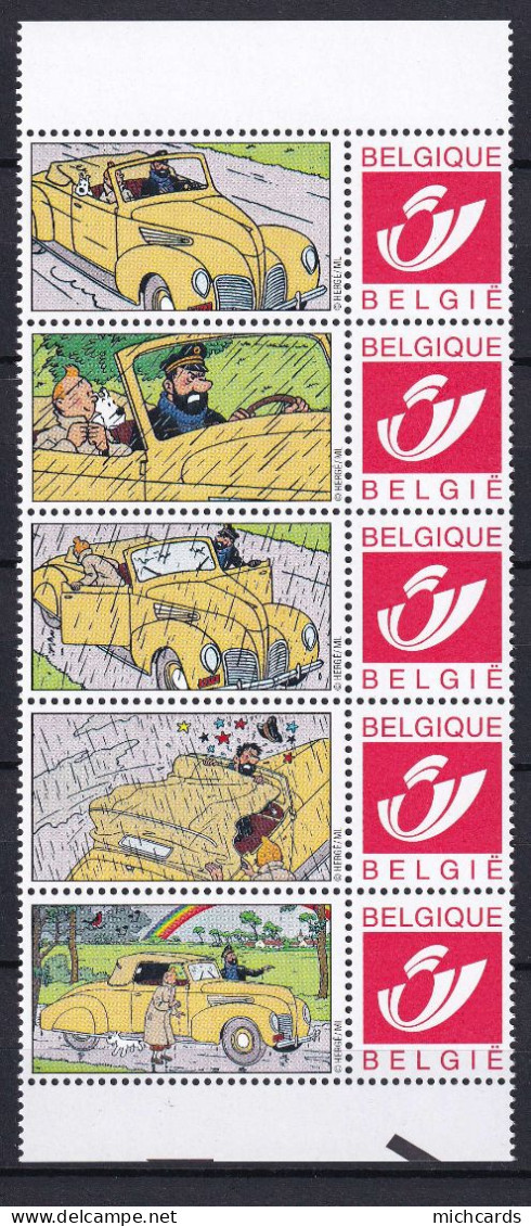 303 BELGIQUE Duo Stamp - TINTIN - Les 7 Boules De Cristal - Neuf **(MNH) Sans Charniere - Philabédés (fumetti)