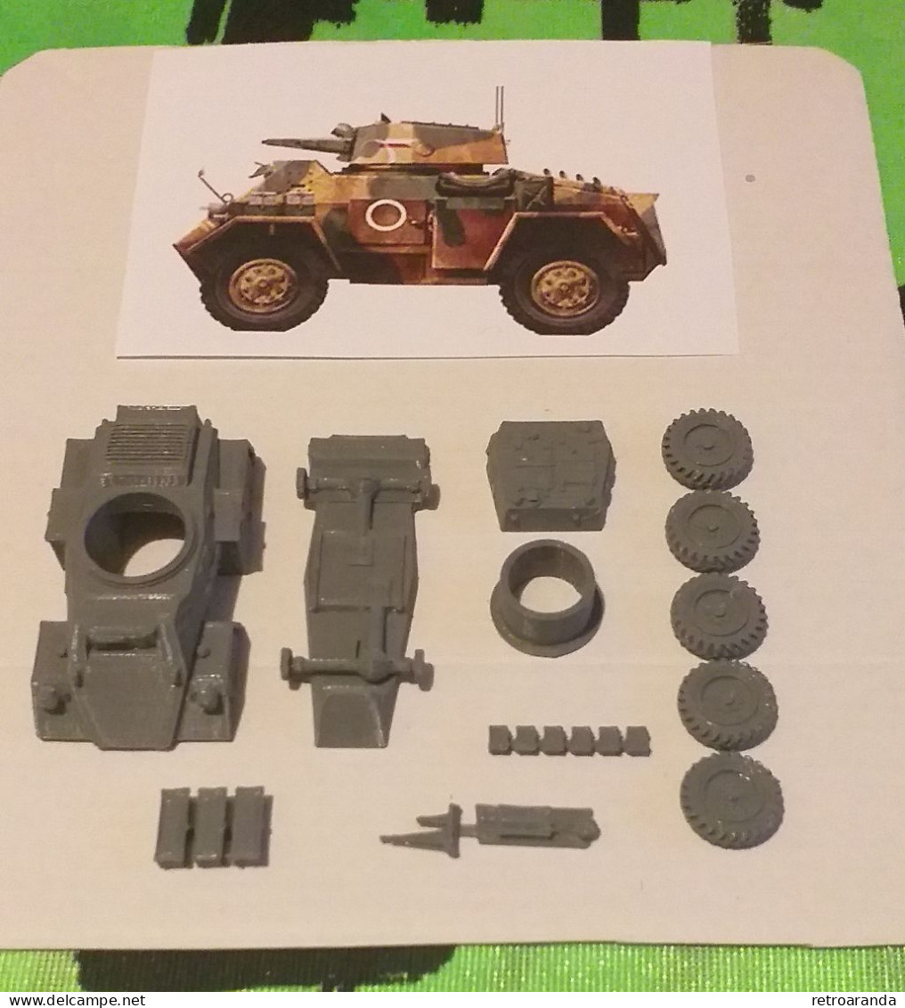 Kit Maqueta Para Montar Y Pintar - Vehículo Militar . Coche Blindado GM Canada Fox - 1/72. - Militaire Voertuigen