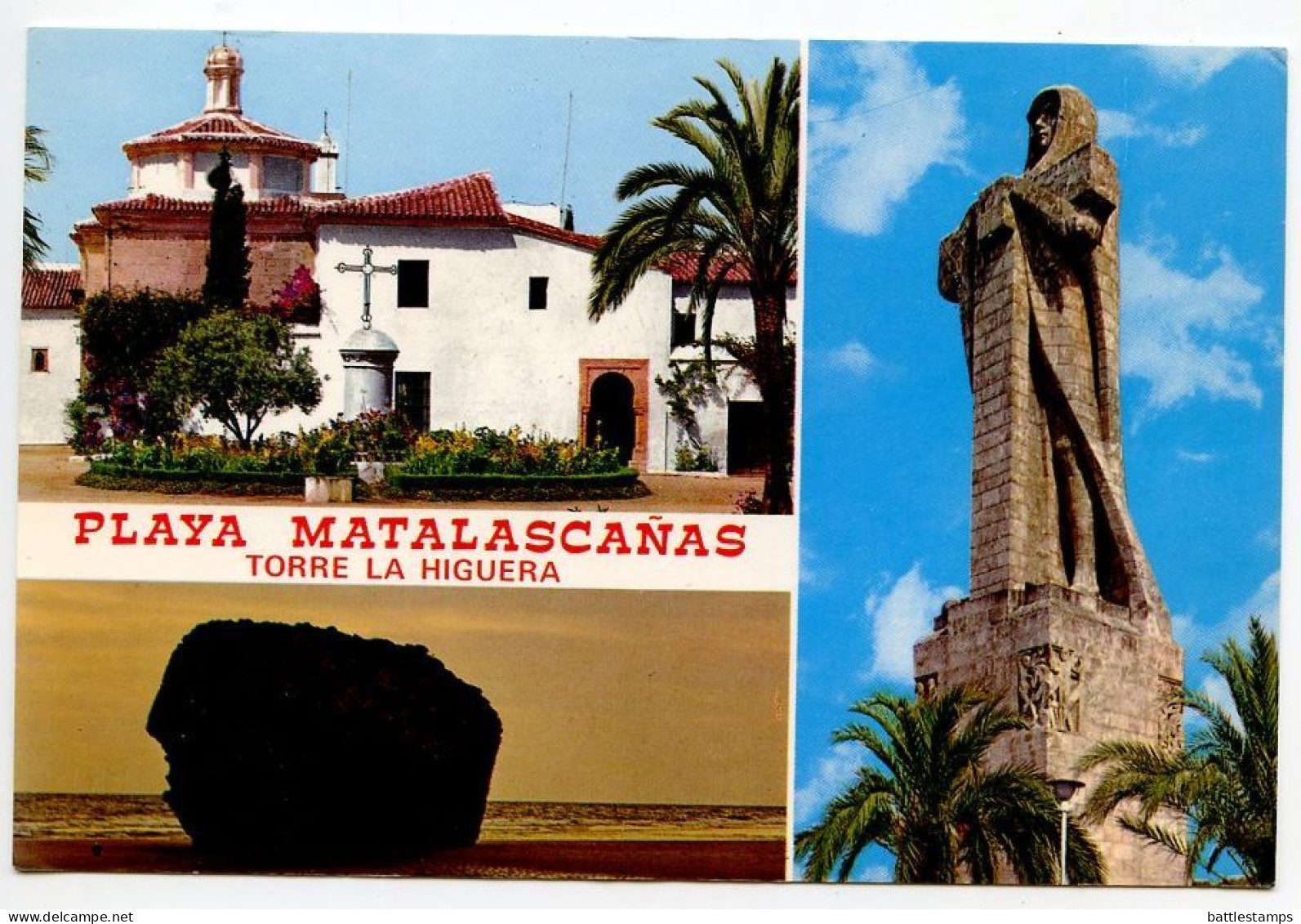 Spain 1986 Postcard Matalascañas, Huelva - Partial Views; 30p. King Juan Carlos I Stamp - Huelva