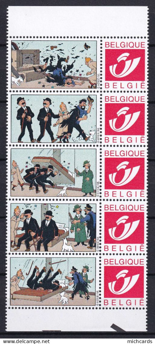 303 BELGIQUE Duo Stamp - TINTIN - Rackham Le Rouge - Neuf **(MNH) Sans Charniere - Philastrips