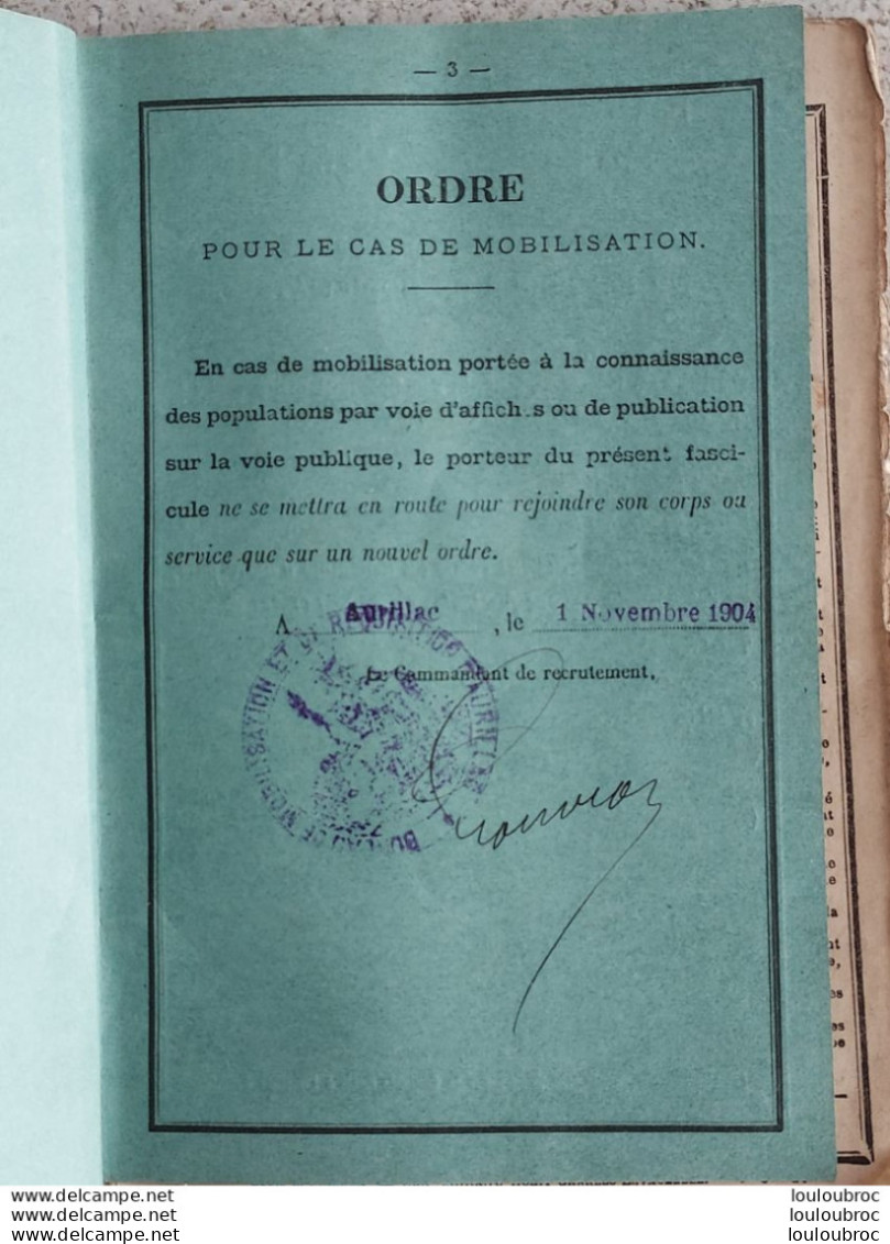 LIVRET MILITAIRE  BIFFE PIERRE CLASSE 1885 BIFFE PIERRE NE A BOURMONCLE HAUTE LOIRE EN 1865 - Documenti