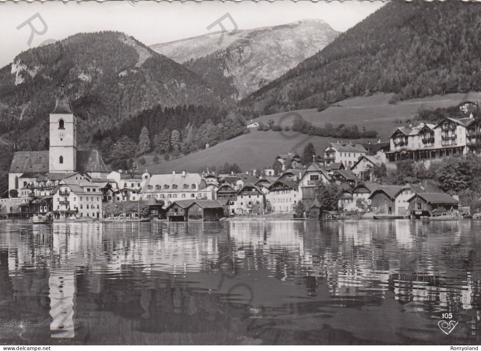 CARTOLINA  B5 ST.WOLFGANG,ALTA AUSTRIA,AUSTRIA-EINE PERLE DES SALZKAMMERGU.S,MIT SCHAFBERG-NON VIAGGIATA - St. Wolfgang