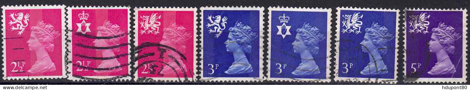 YT 624, 625, 627 à 629, 631, 635 - Used Stamps