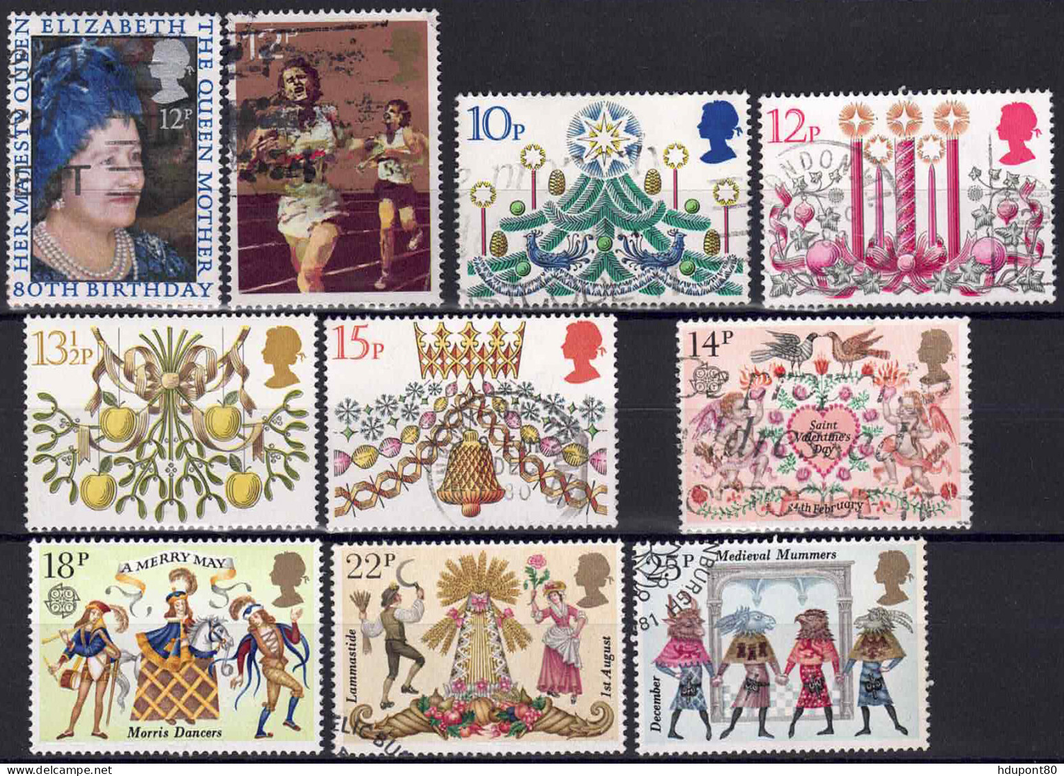 YT 950, 955, 959 à 962, 972 à 975 - Used Stamps