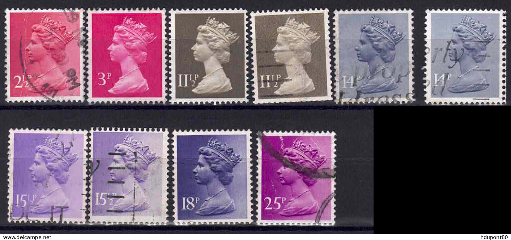 YT 964 à 969, 971 - Used Stamps