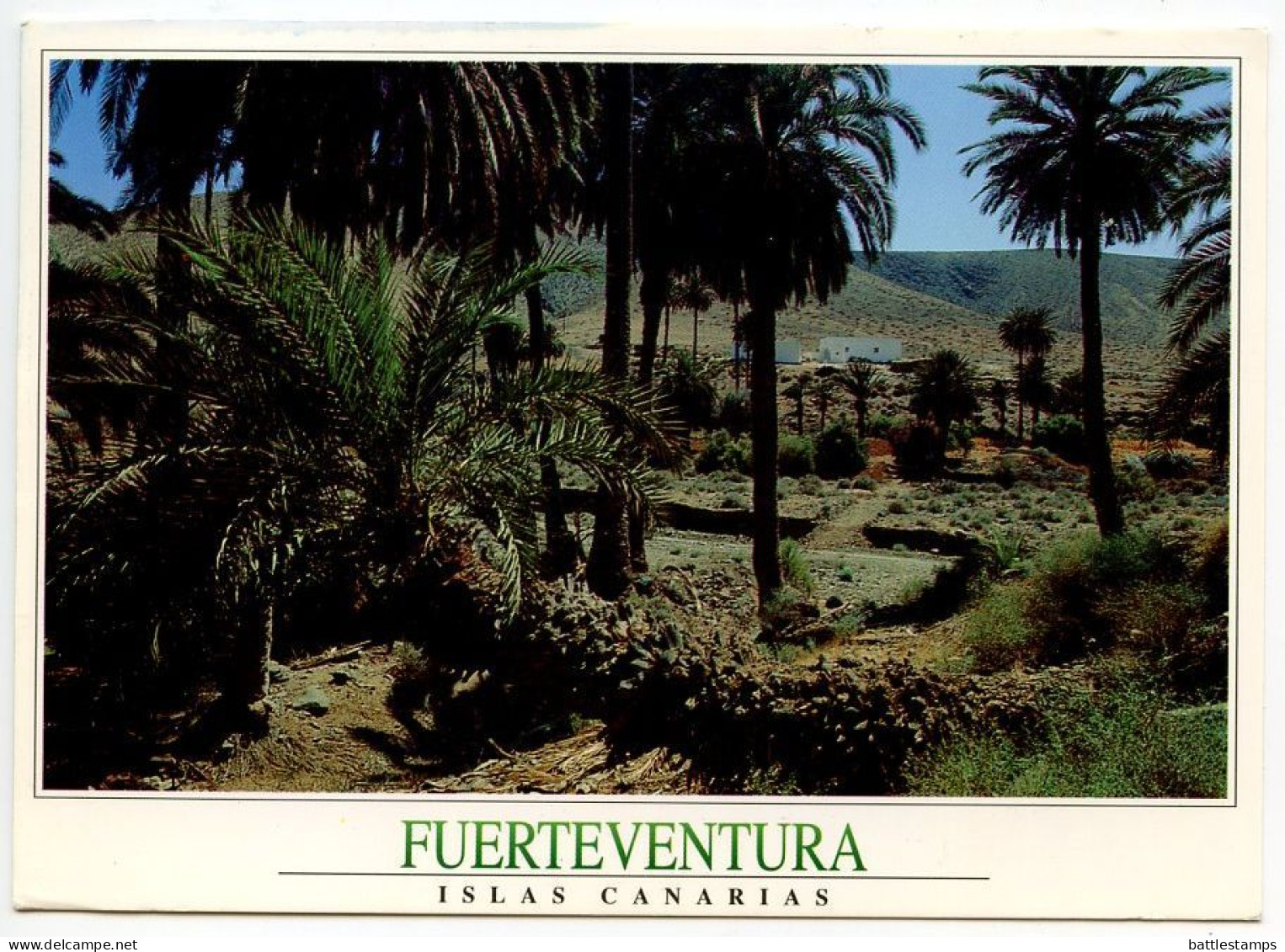 Spain 1994 Postcard Fuerteventura, Islas Canarias - Pajara Barranco De Ajuy; 45p. King Juan Carlos I Stamp - Fuerteventura