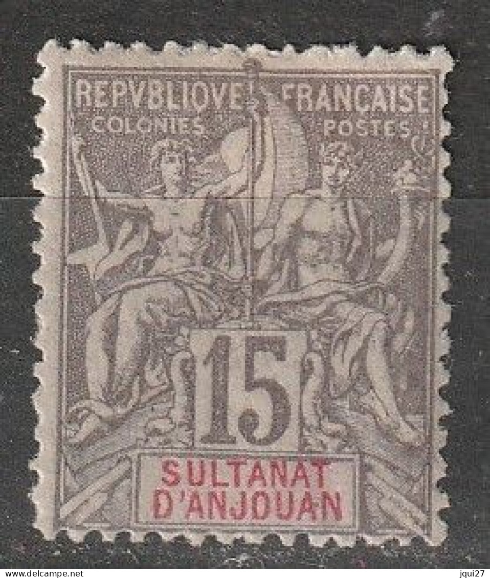 Anjouan N° 15 * - Unused Stamps
