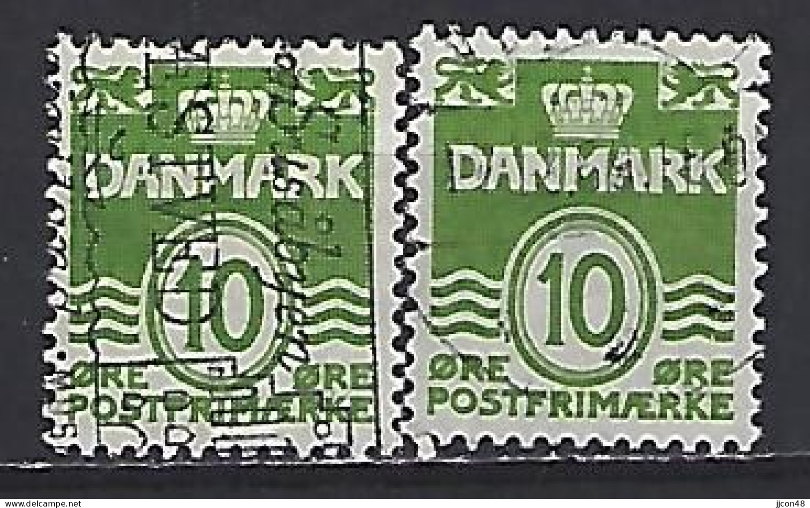 Denmark 1950  Wavy Lines (o) Mi.328 X+y - Gebruikt