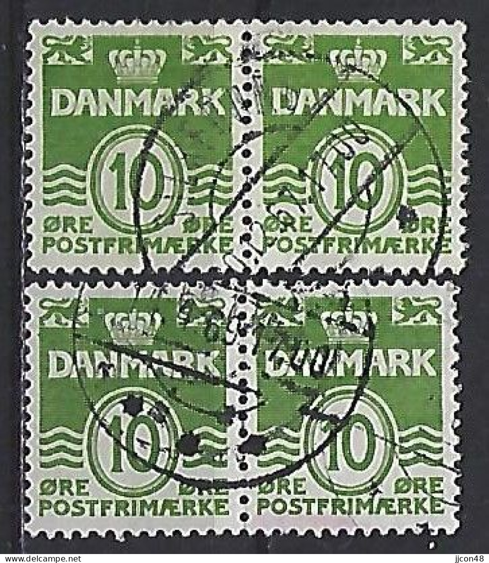 Denmark 1950  Wavy Lines (o) Mi.328 X+y - Usati