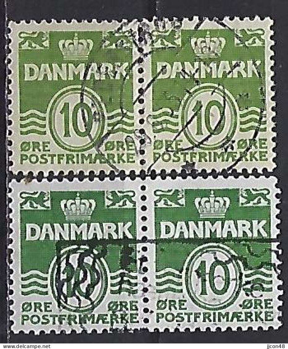 Denmark 1950  Wavy Lines (o) Mi.328 X+y - Usado