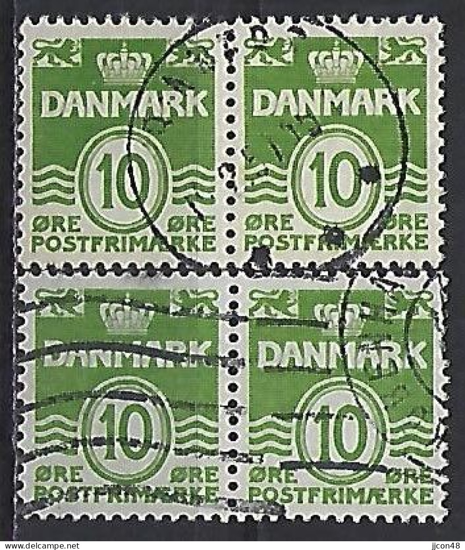 Denmark 1950  Wavy Lines (o) Mi.328 X+y - Usado