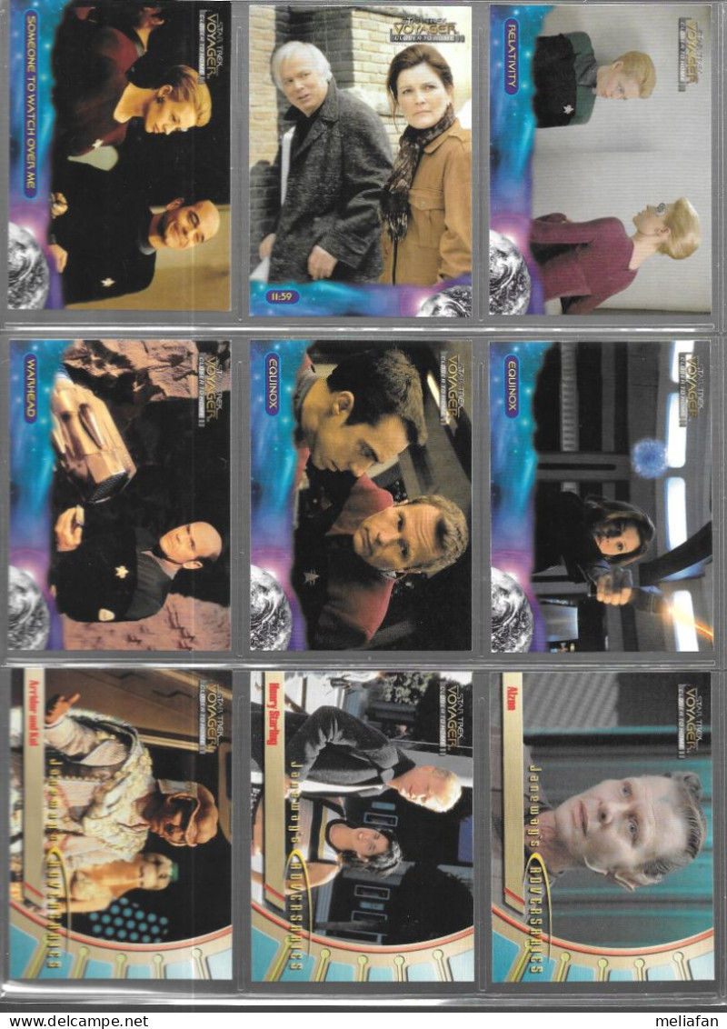 BF86 - SERIE COMPLETE 99 CARTES SKYBOX - STAR TREK VOYAGER CLOSE TO HOME - Star Trek