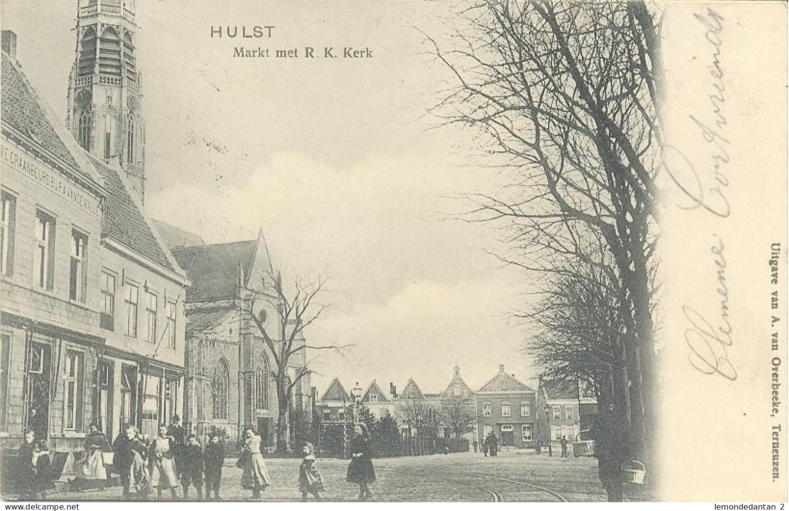 Hulst - Markt Met R.K. Kerk - Hulst