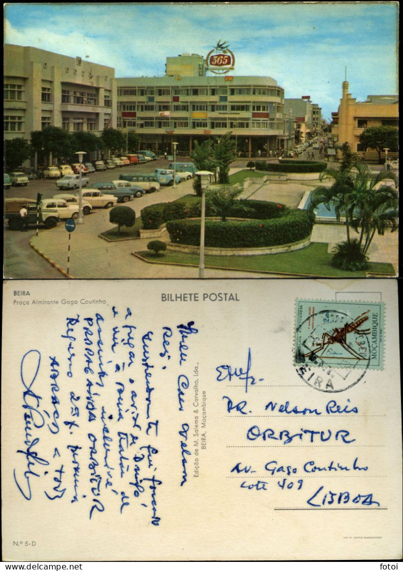 PHOTO POSTCARD BEIRA MOÇAMBIQUE  AFRICA AFRIQUE CARTE POSTALE STAMPED TIMBRE - Mozambique