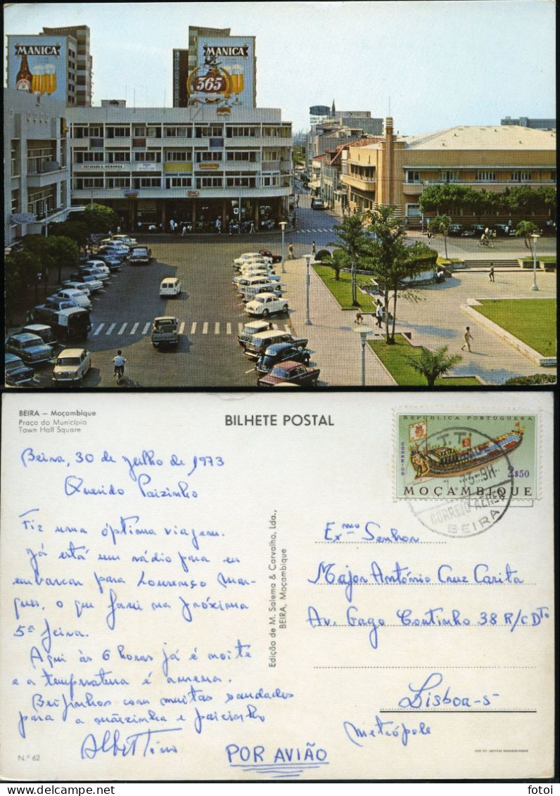 PHOTO POSTCARD BEIRA MOÇAMBIQUE  AFRICA AFRIQUE CARTE POSTALE STAMPED TIMBRE - Mozambico