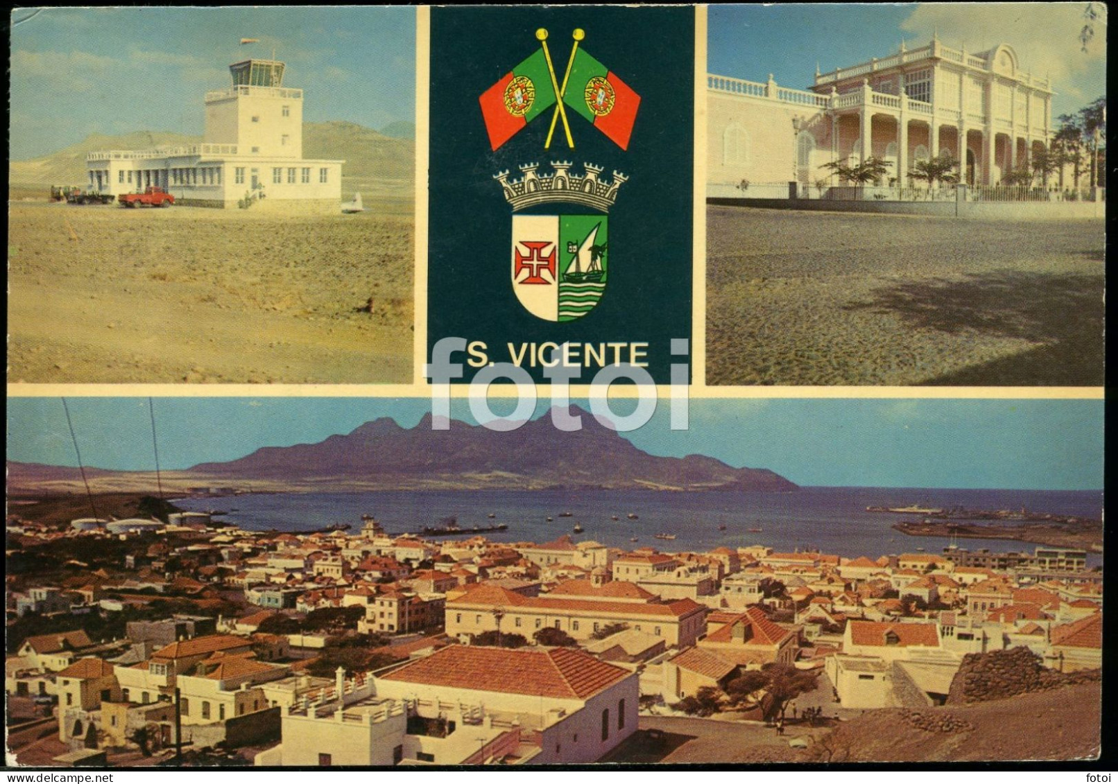 PHOTO POSTCARD AIRPORT SAO VICENTE CABO VERDE  AFRICA AFRIQUE CARTE POSTALE STAMPED TIMBRE - Cap Vert