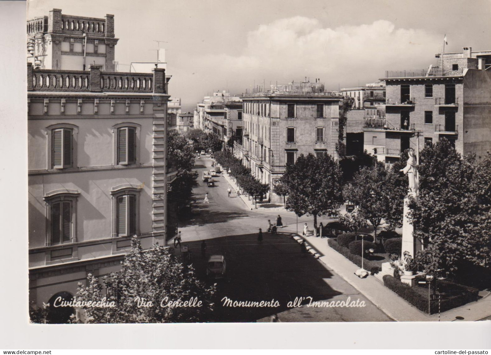 CIVITAVECCHIA  VIA CENCELLE MONUMENTO ALL' IMMACOLATA  VG - Civitavecchia