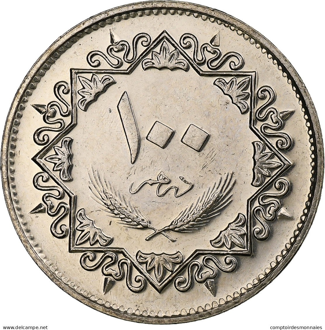 Libye, 100 Dirhams, 1979/AH1399, Cupro-nickel, SPL, KM:23 - Libya