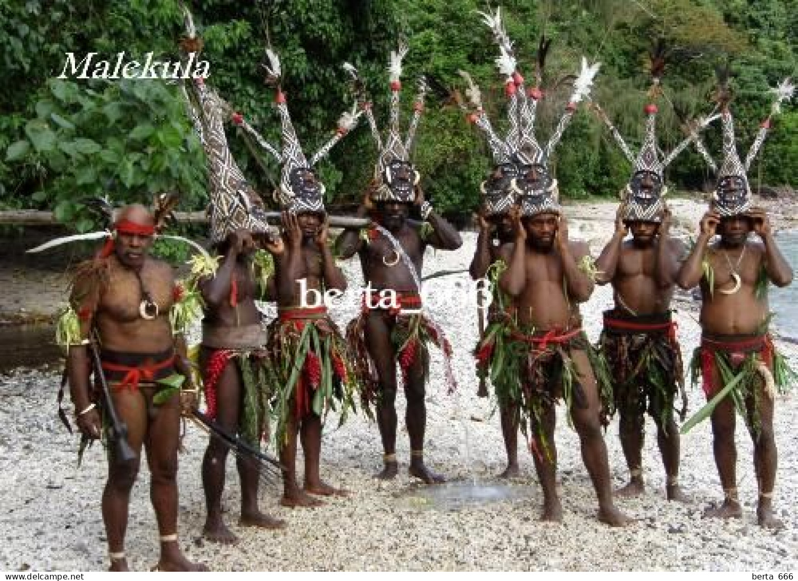 Vanuatu Malekula Island People Dancers New Postcard - Oceanië