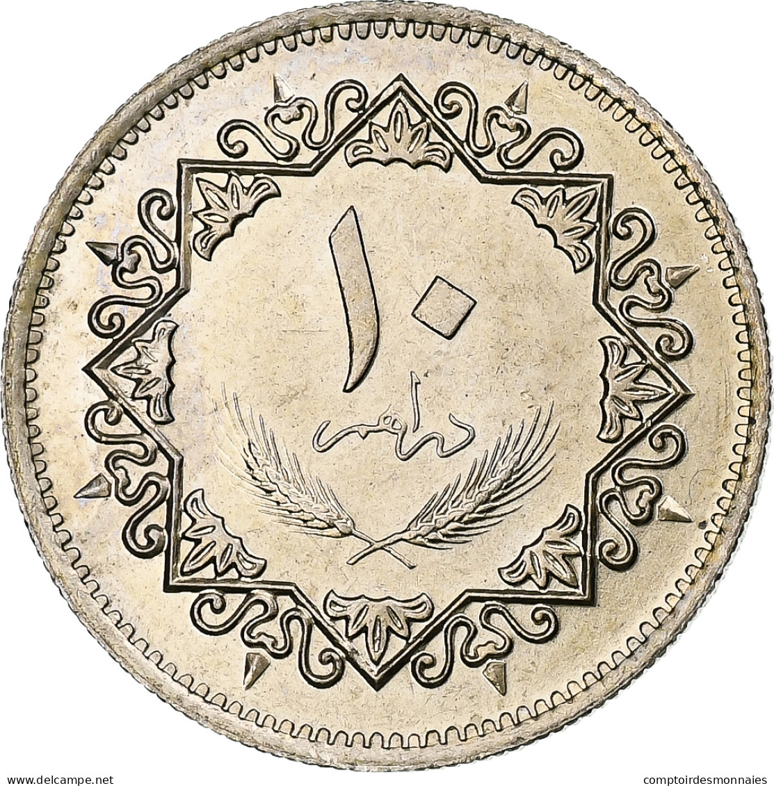 Libye, 10 Dirhams, 1979/AH1399, Copper-Nickel Clad Steel, SUP, KM:20 - Libyen