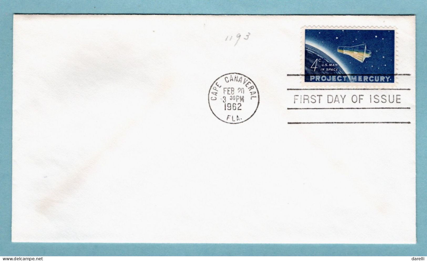 FDC Etats-Unis 1986 - Project Mercury - Cape Canaveral - Etats-Unis