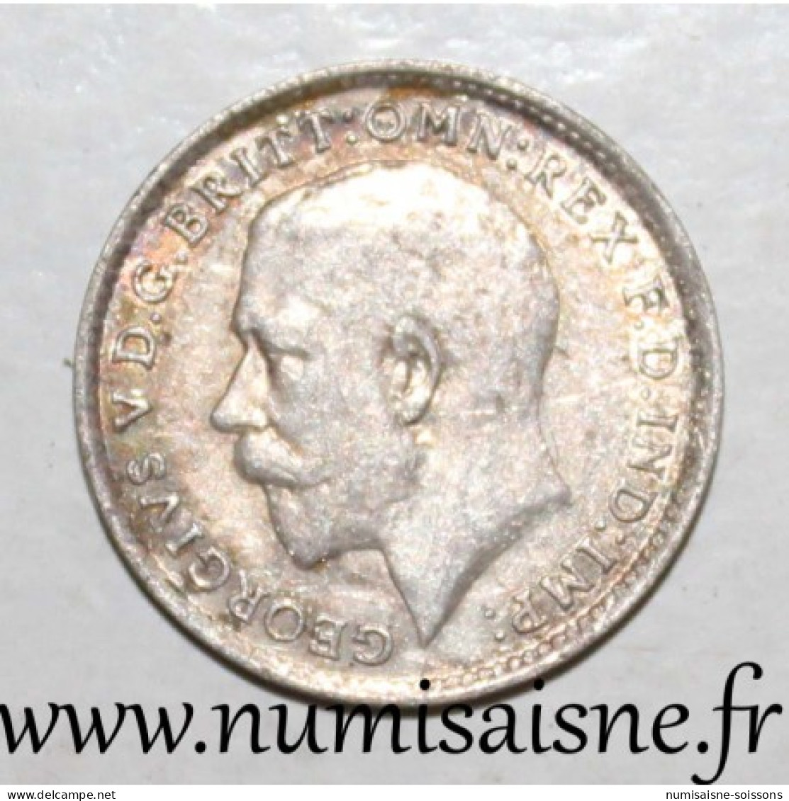 GRANDE BRETAGNE - KM 813 - 3 PENCE 1916 - GEORGE V - TTB - Andere & Zonder Classificatie