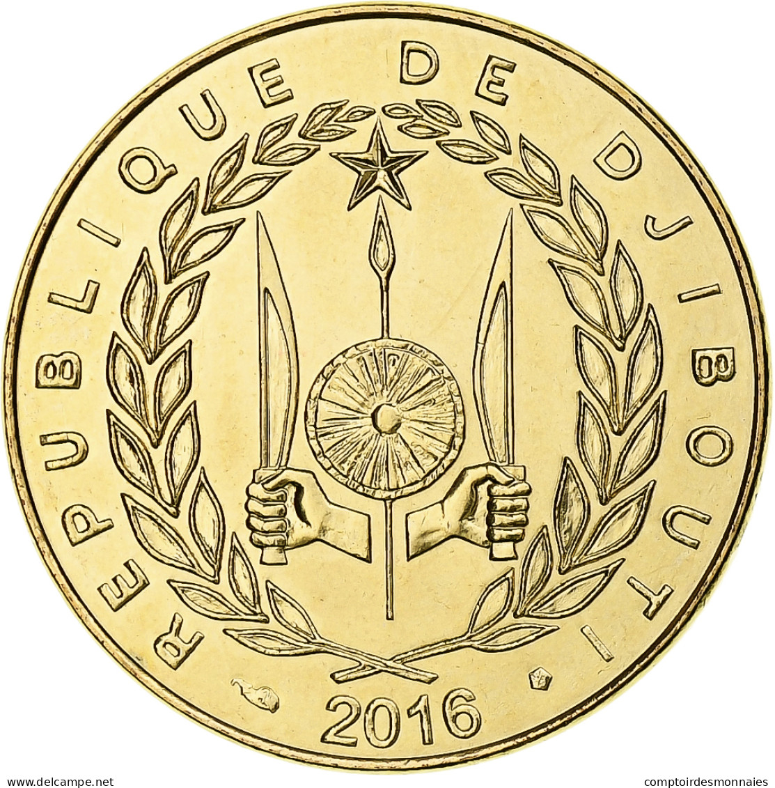 Djibouti, 20 Francs, 2016, Bronze-Aluminium, SPL - Dschibuti