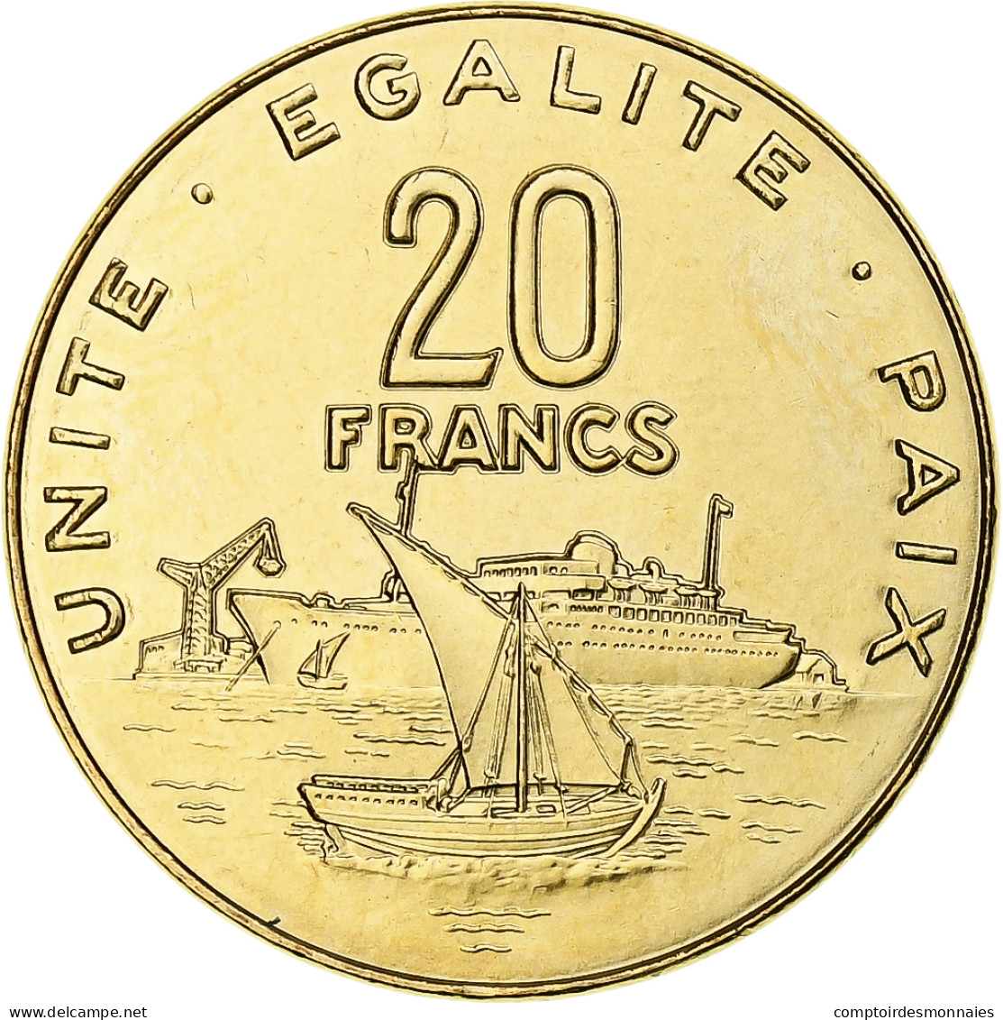 Djibouti, 20 Francs, 2016, Bronze-Aluminium, SPL - Dschibuti