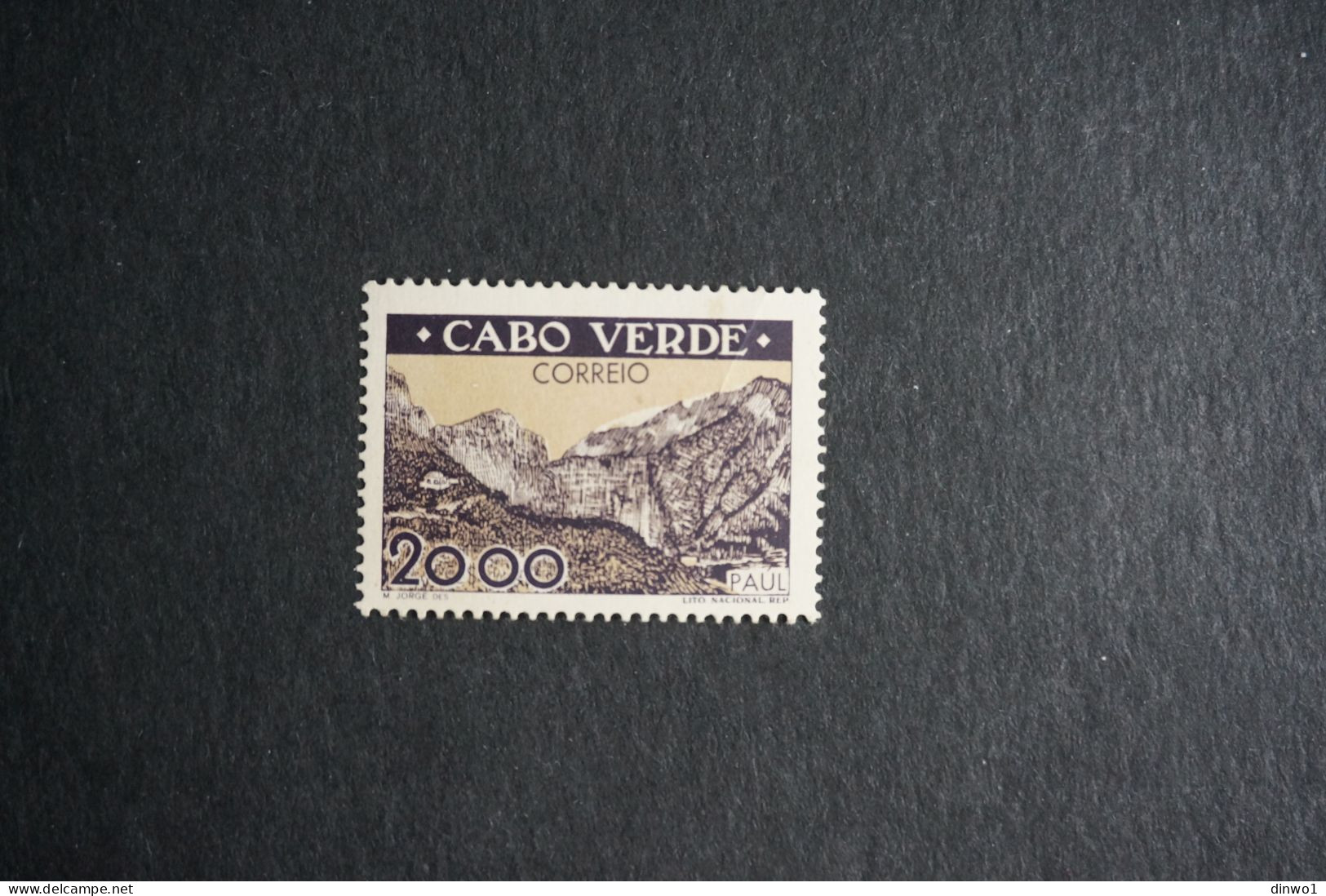 (T1) Cabo Verde Cape Verde 1948 Views 20$00 - Af. 249 - MNH - Islas De Cabo Verde
