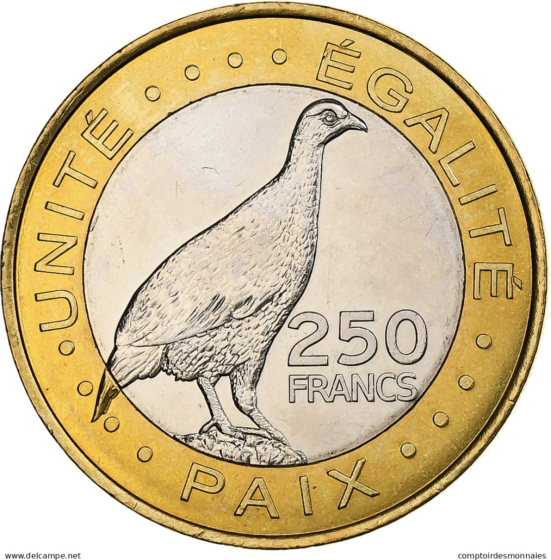 Djibouti, 250 Francs, 2012, Bimetallic, SPL - Djibouti