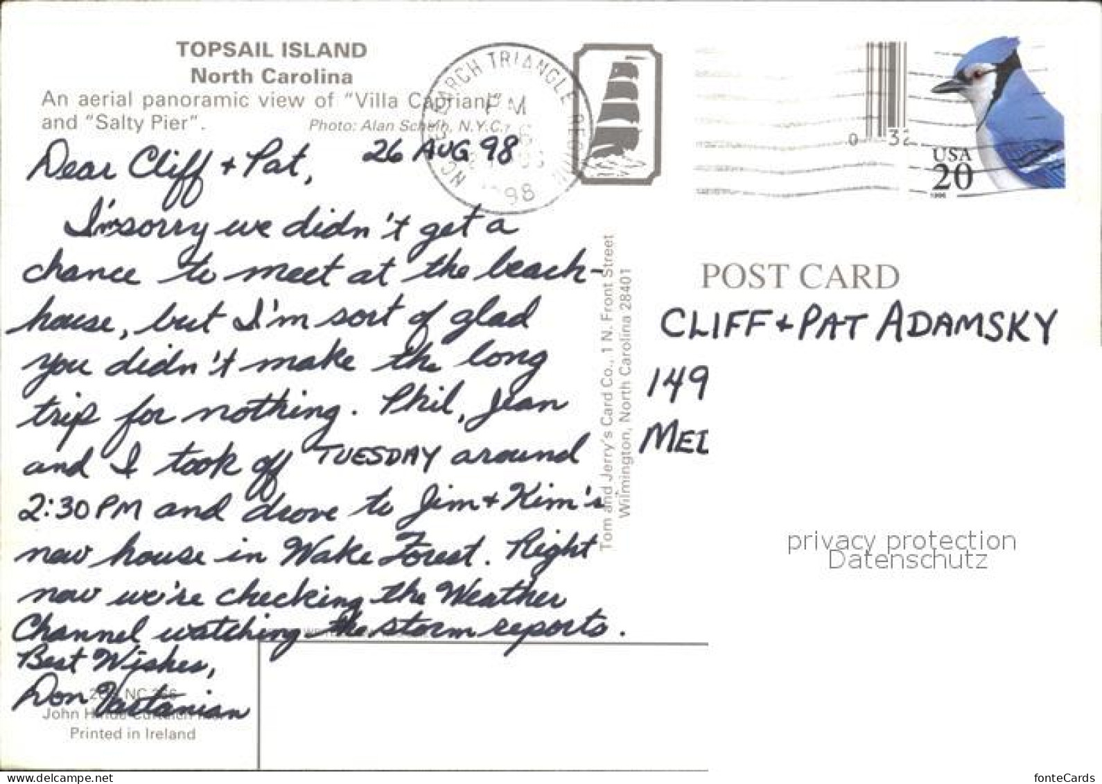 72331973 North_Carolina_US-State Topsail Island - Autres & Non Classés