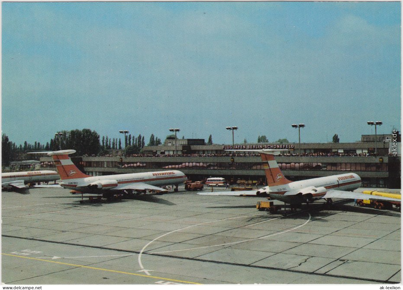Schönefeld Berlin Interflugmaschinen, Iljuschin II-62M 1986 - Schoenefeld