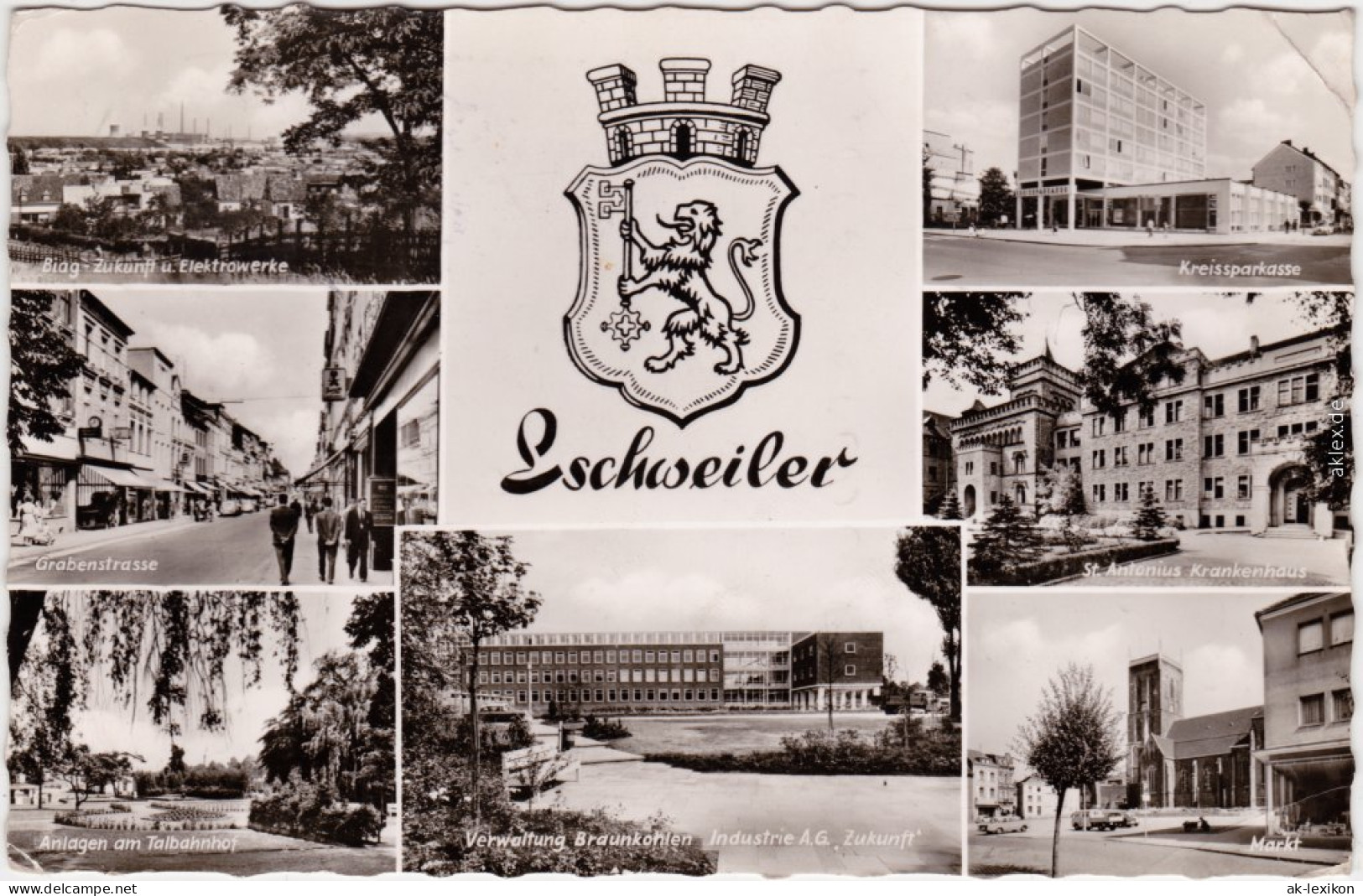 Eschweiler Biog- Zukunft U. Elektrowerke, Kreissparkasse, Grabenstrasse 1968 - Eschweiler